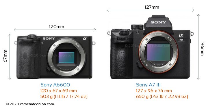 So sánh Sony A6699 với Sony A7 III